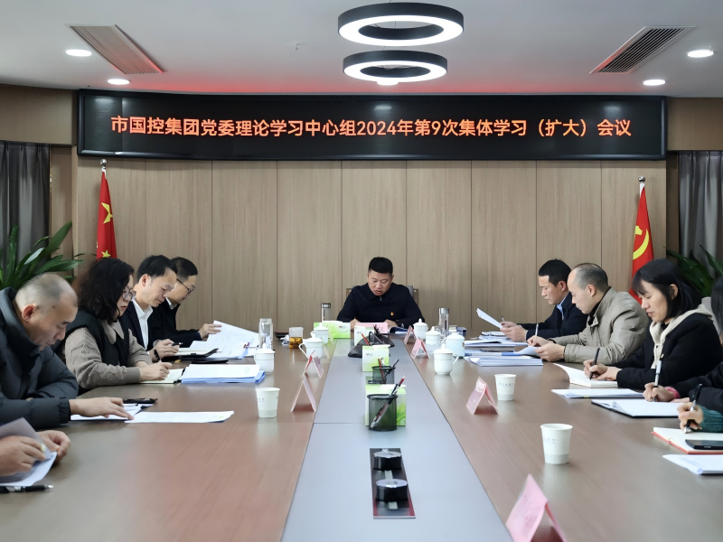 市國(guó)控集團(tuán)召開(kāi)黨委理論學(xué)習(xí)中心組（擴(kuò)大）會(huì)議，深入學(xué)習(xí)貫徹黨的二十屆三中全會(huì)精神